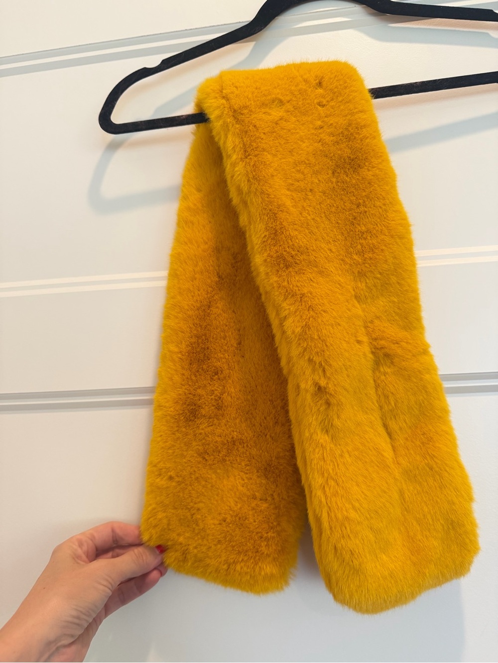 Target Faux Fur Scarf - Mustard